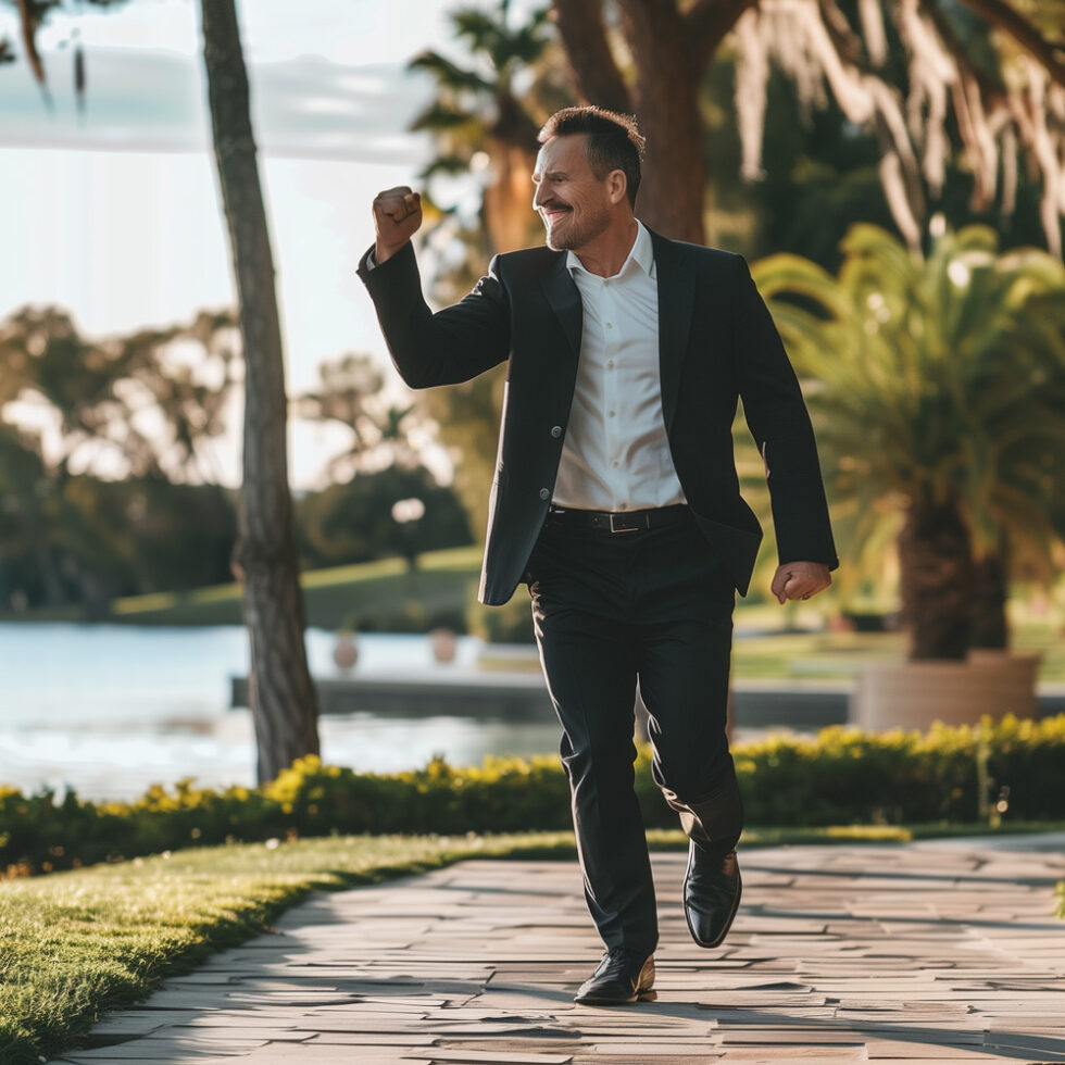 About us Resume Wizard 101 - Business Man With Fist In The Air 980x980 